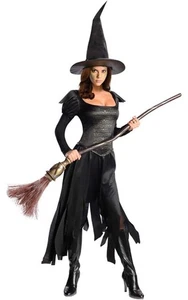 VESTIDO DE MUJER ADULTA CON LICENCIA MALVADA BRUJA DEL OESTE MAGO OZ DISFRAZ DE HALLOWEEN - Imagen 1 de 2
