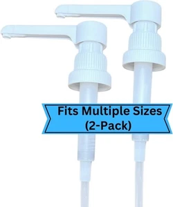 Dual Fitting Pump Dispenser for Gallon Jugs and Smaller Bottles White, Clear - Picture 1 of 6