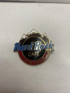 Hard Rock Cafe Classic Logo pin early Series Lake Tahoe w/ Mountains background - Picture 1 of 3