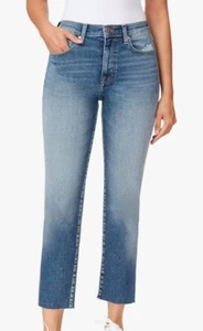 Kensie Jeans Women's Allie high rise slim straight raw hem-27"inseam-sz 2/26" - Picture 1 of 24