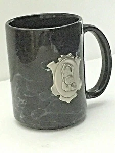 "Accesorios de golf emblema de peltre copa de cerámica de 4,75" T de mármol negro - Imagen 1 de 8