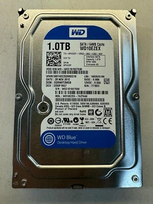 DELL PGD3Y WD10EZEX-75ZF5A0 771824 1TB 7.2K RPM 64MB CACHE 6 Gb/s SATA 3.5" HDD - Image 1 of 4