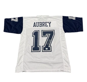 Brandon Aubrey Signed Dallas Cowboys Custom Jersey Beckett Witness BAS COA - Picture 1 of 3