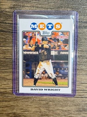 2008 Topps National Baseball Card Day David Wright #2 Mets - Image 1 of 2