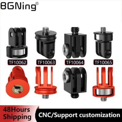 Mini 1/4" Screw Tripod Adapter 360 Rotating Mount Holder for GoPro Hero 12 11 10 - Image 1 of 4