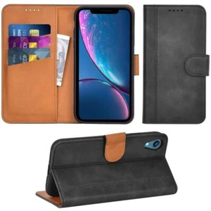 Adicase Coque iPhone XR Housse Etui Cuir Portefeuille Case pour Apple iPhone ... - Photo 1 sur 7