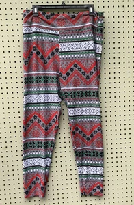 No Boundaries Womens Leggings Sz XXL 19 Christmas Holiday High Rise New - Picture 1 of 17