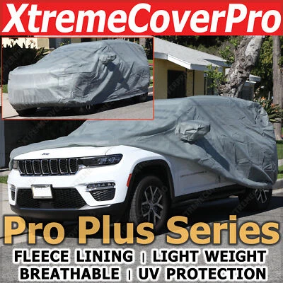 2002 2003 2004 Jeep Grand Cherokee Breathable Car Cover w/Fleece Dark Gray - Image 1 of 4