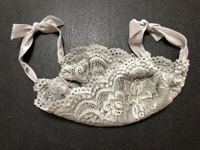 Washable Reusable Double Lace Face Mask Cover in Gray - Image 1 of 2