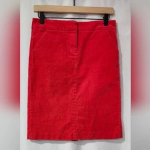 Falda de pana para mujer J.Crew talla 2 rosa brillante clásica preppy dinero antiguo - Imagen 1 de 5