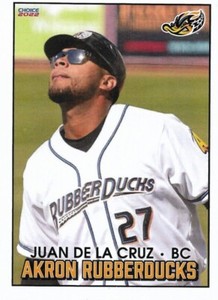 2022 Akron RubberDucks Juan De La Cruz Cleveland Guardians