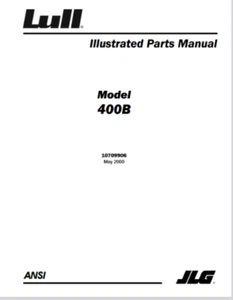 JLG Lull 400B Telehandler Parts Catalog Manual PDF USB - Picture 1 of 2