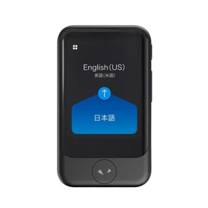 POCKETALK S Translator Global Communication eSIM 2years 74 languages Black PTSGK - Picture 1 of 8