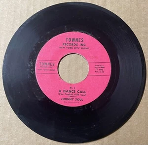 Johnny Soul 1963 R&B INST 45 A Dance Call Pt 1&2 TOWNES 1 Sided Label Mint- HEAR - Bild 1 von 3
