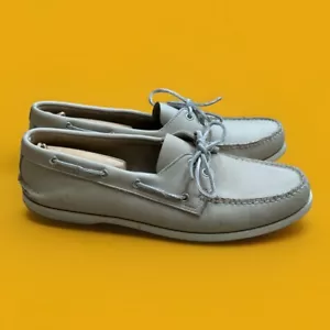Sperry Top-Sider echt Original Leder Bootsschuhe Herren 13 M weiß 0199547 - Bild 1 von 16