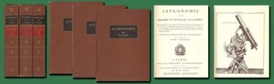 1792 LALANDE Astronomy/3 Volumes/38 Plates/Telescopes/Venus Transit/VG Facsimile - Imagen 1 de 4