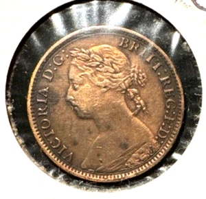 Great Britain 1882 H farthing KM 753 XF cleaned (1) - Picture 1 of 2