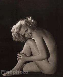 1939 Vintage JOHN EVERARD Art Deco FEMALE NUDE England Portrait Photo Gravure - Picture 1 of 1