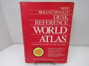 Rand McNally Desk Reference World Atlas Rand McNally & Company 1987 Hardback - Foto 1 di 14