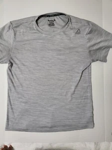 Lotto 2 T-Shirt Reebok Uomo Activewear Manica Corta Grigio Girocollo Medium - Foto 1 di 20