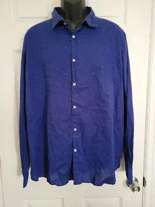 Europann Saint-Tropez Dark Blue Button Up Shirt  Mens Size XL (5) NWOT - Picture 1 of 5