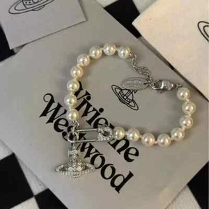 Vivienne Westwood Pearl bracelet Silvery Christmas Gifts - Picture 1 of 10