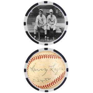 Nap Lajoie SIGNIERT Baseball Legends Poker Chip - Bild 1 von 2