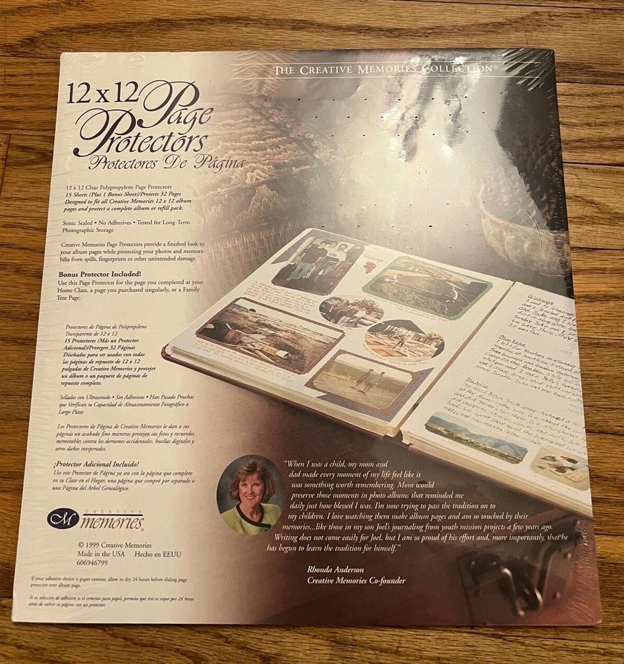 Creative Memories 12x12 Album Page Protectors 16 Sheets 2001