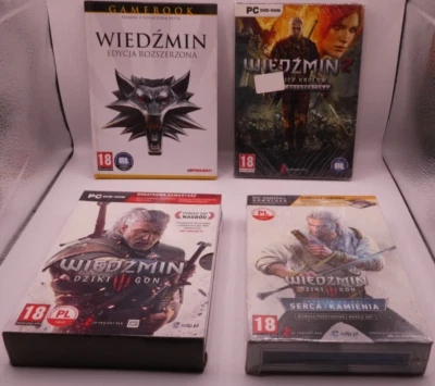 PC Windows DVD Games Lot The Witcher Trilogy Wiedzmin. - Image 1 of 2