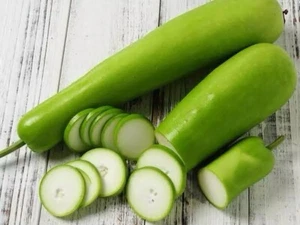 Bottle Gourd Melon Sweet White Lau Lauki Calabash Heirloom Tasty Variety 20Seeds - Picture 1 of 6