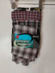 JC Penney Boy Plaid Woven Boxer Shorts 3 Pair Medium 10 12 Classic NEW - Picture 1 of 4