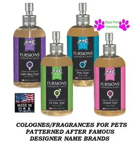 FURSIONS DESIGNER CAT DOG COLOGNE PERFUME PET Grooming Fragrance Pump SPRAY MIST