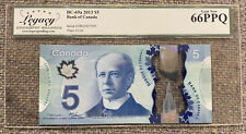 2013 Bank of Canada Polymer $5 - Carney Signature Legacy Gem New 66PPQ