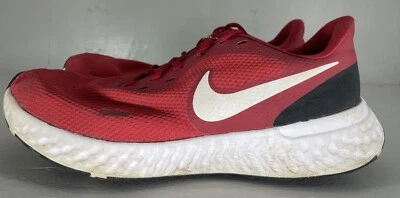 Nike Revolution 5 Men's Size 9.5 Red Road Running Athletic Shoes BQ3204-600 - Image 1 of 4