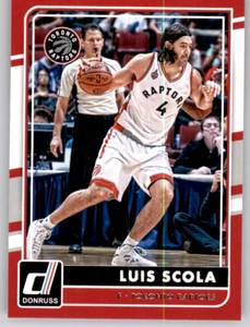 2015-16 Donruss Luis Scola NBA PWE Base Card Raptors #60 - Picture 1 of 2