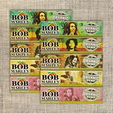 Bob Marley Unbleached King Size 110mm Organic Hemp Cigarette Rolling Paper x10