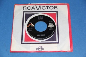 WILLIE NELSON "COLUMBUS STOCKADE BLUES" RCA VG+  45 RPM  - Picture 1 of 2