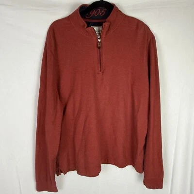 Suéter Jos A Bank 1905 1/4 Cremallera Para Hombre Grande Rojo Naranja Ajuste A Medida Foto 1 de 4