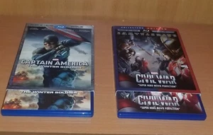 Captain America: Winter Soldier/Civil War (Blu-ray,3D) With Slipcovers - Picture 1 of 1