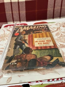 1951 April AMAZING STORIES Pulp Fiction Magazine Good Isaac Asimov(108) - Picture 1 of 12