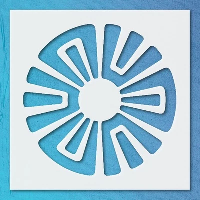 Geometric Circular Design Patterns Wall Art Reusable Stencil - StencilAir - Image 1 of 4