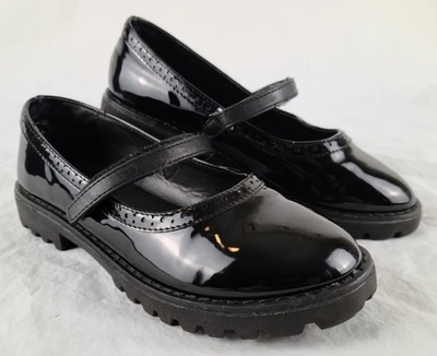 Mix No.6 Shoes Youth Size 2 Lucy Mary Jane Black Patent Leather Hook & Loop - Image 1 of 4