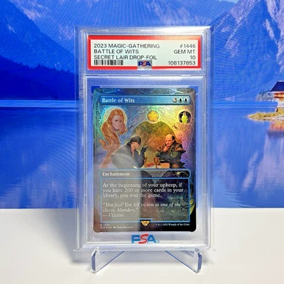 PSA 10 Foil MTG Battle of Wits Princess Bride 2023 Secret Lair Drop Gem Mint - Image 1 of 2