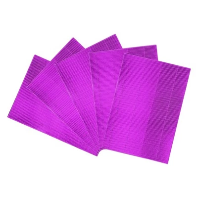 5 Sheets A4 Purple Metallic Corrugated Cardboard Paper for DIY - Image 1 of 4
