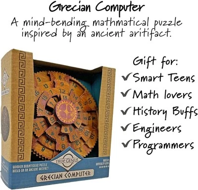 Brain Teaser Math Puzzle - Grecian Computer - Image 1 of 4