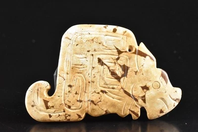 T9147: Piedra japonesa jade/joyas bestia ESTATUA escultura adorno arte budista Foto 1 de 4