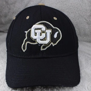 Colorado Buffaloes Hat Cap Adult Black Wool Fitted 7 1/8 NCAA Football Zephyr Z - Picture 1 of 10