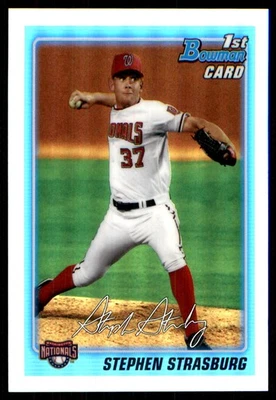 Stephen Strasburg 2010 Bowman #BCP1 Nationals MLB LEER ENVÍO GRATUITO AutographDen Foto 1 de 2