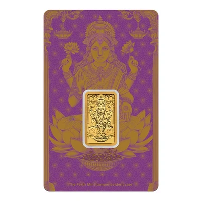 Perth Mint Goldbarren Diwali Lakshmi  5 Gramm 9999 Gold im original Blister(2) - Bild 1 von 4