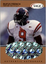 1999 SAGE Autographs Bronze #A19 Rufus French /650 